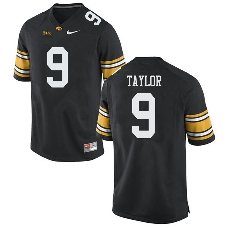Men #9 Tory Taylor Iowa Hawkeyes College Football Jerseys Sale-Black